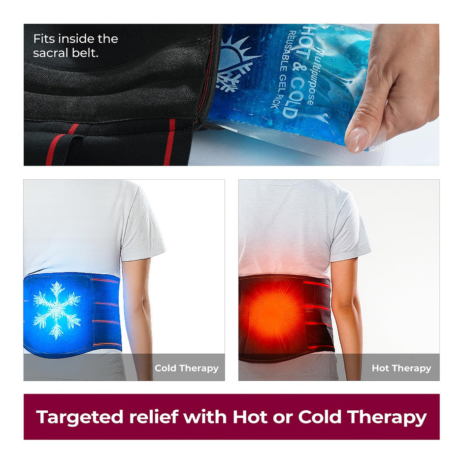 Lifelong Contoured Lumber Sacral Belt (with Hot & Cold Pack)