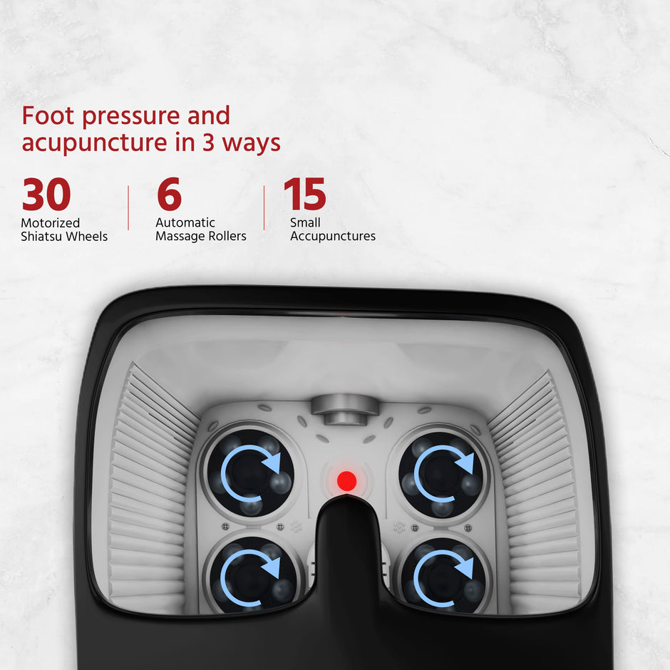 Premium Foot Spa Massager | Heat, Bubble, Rollers & Leg Massage