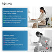 Lifelong Backrest & Seat Cushion Combo for Pain Relief | High-Density Orthopedic Memory Foam Support for Back, Coccyx & Sciatica | Improves Posture & Comfort During Long Sitting Hours at Home & Work