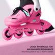 Lifelong Kids Inline Skates with Safety Gear, Adjustable Size (UK 4-7)