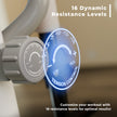 Elliptical Cross Trainer - 6 kg Flywheel, Magnetic Resistance, Touch LED Display & Tablet Holder (White)