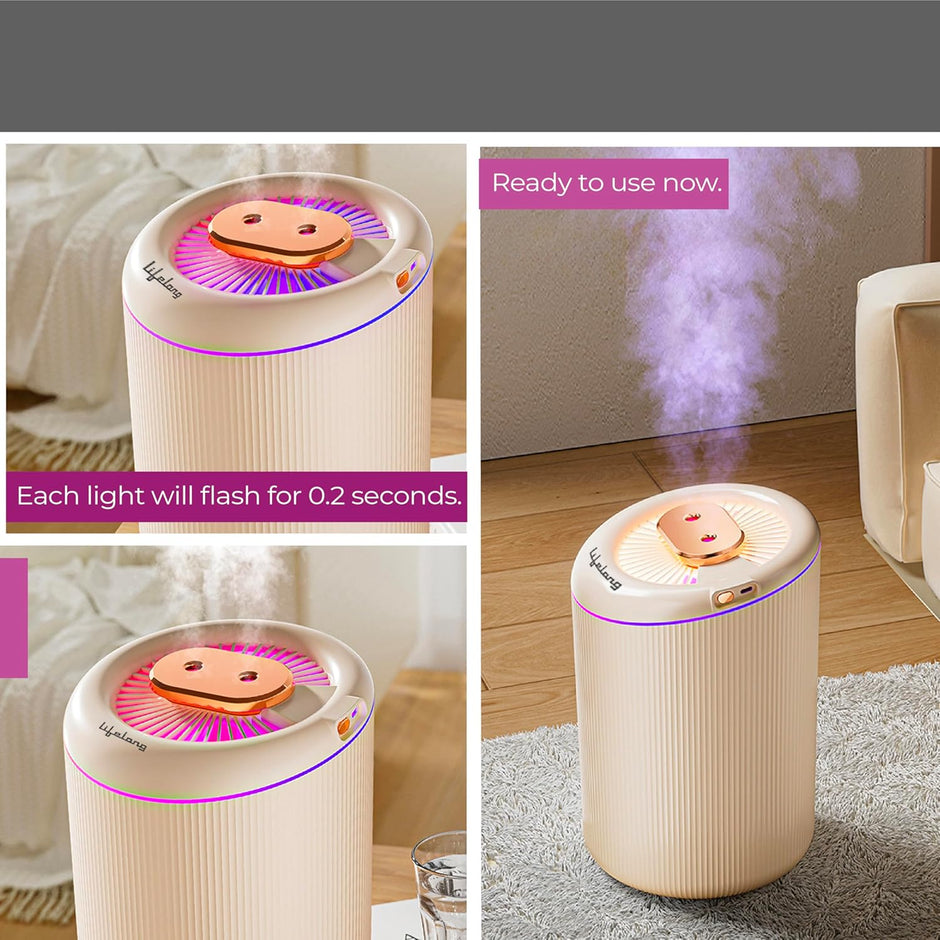 4.5 Litre Top Fill Room Humidifier for Home, Bedroom and Office (LLRH45, 1 Year Warranty)