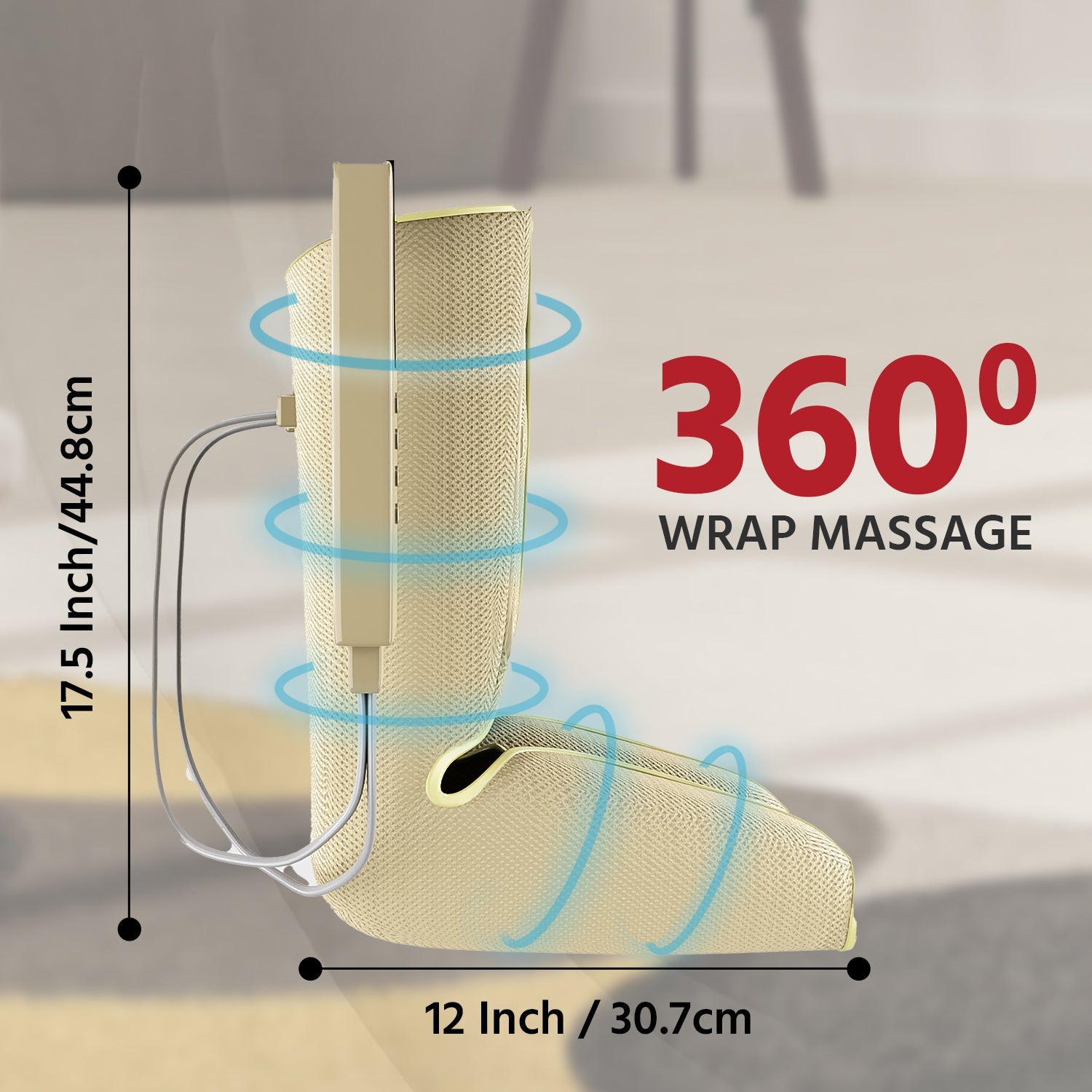 Rechargeable Air Pressure Massager with Heat