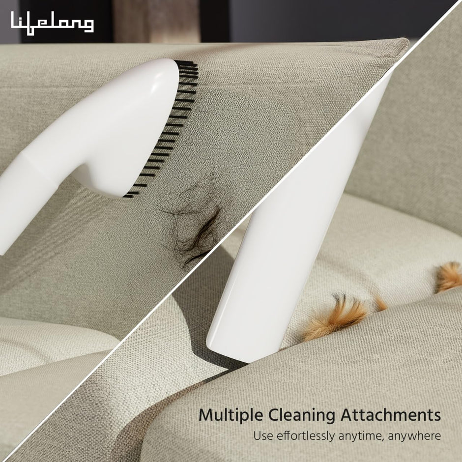 8-in-1 Pet Grooming Kit for Dogs & Cats | Powerful Pet Vacuum Cleaner, 3 Suction Modes & HEPA Filter | Keep Your Home Tidy (LLEPG09)
