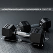 Lifelong Hex Rubber Dumbbell Set | 2 x 1kg | Home Gym Use