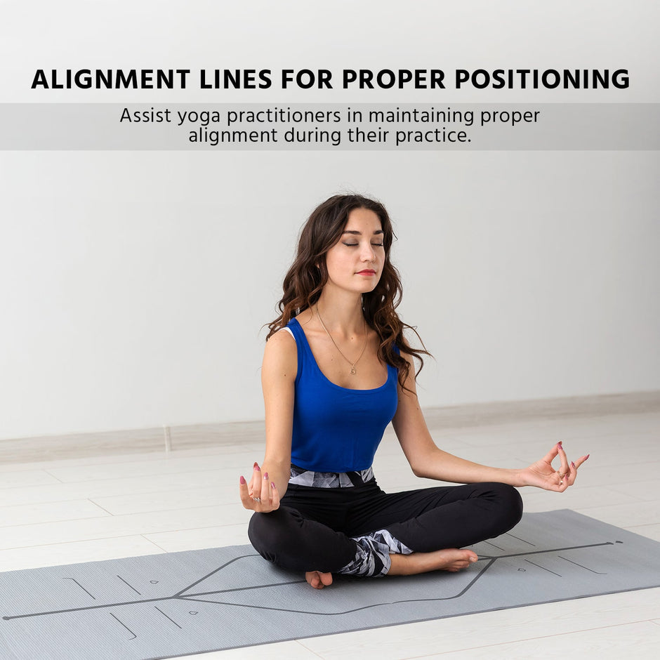 Lifelong TPE Material Yoga Design Mat with bag for Women & Men|6mm