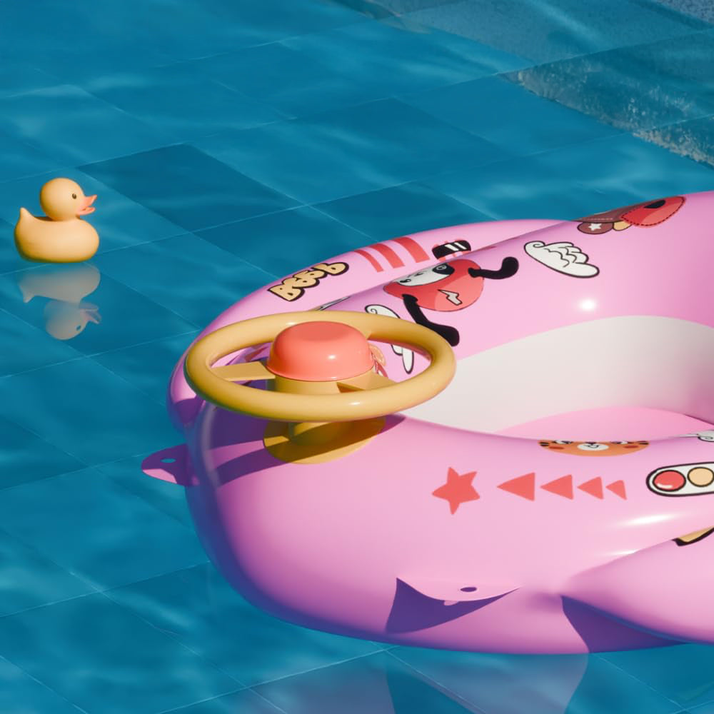 Lifelong Swimming Tube Inflatable Swim Ring Pool Float Aid Baby Seat Safe Anti-flip Kids Cartoon Swimming Ring