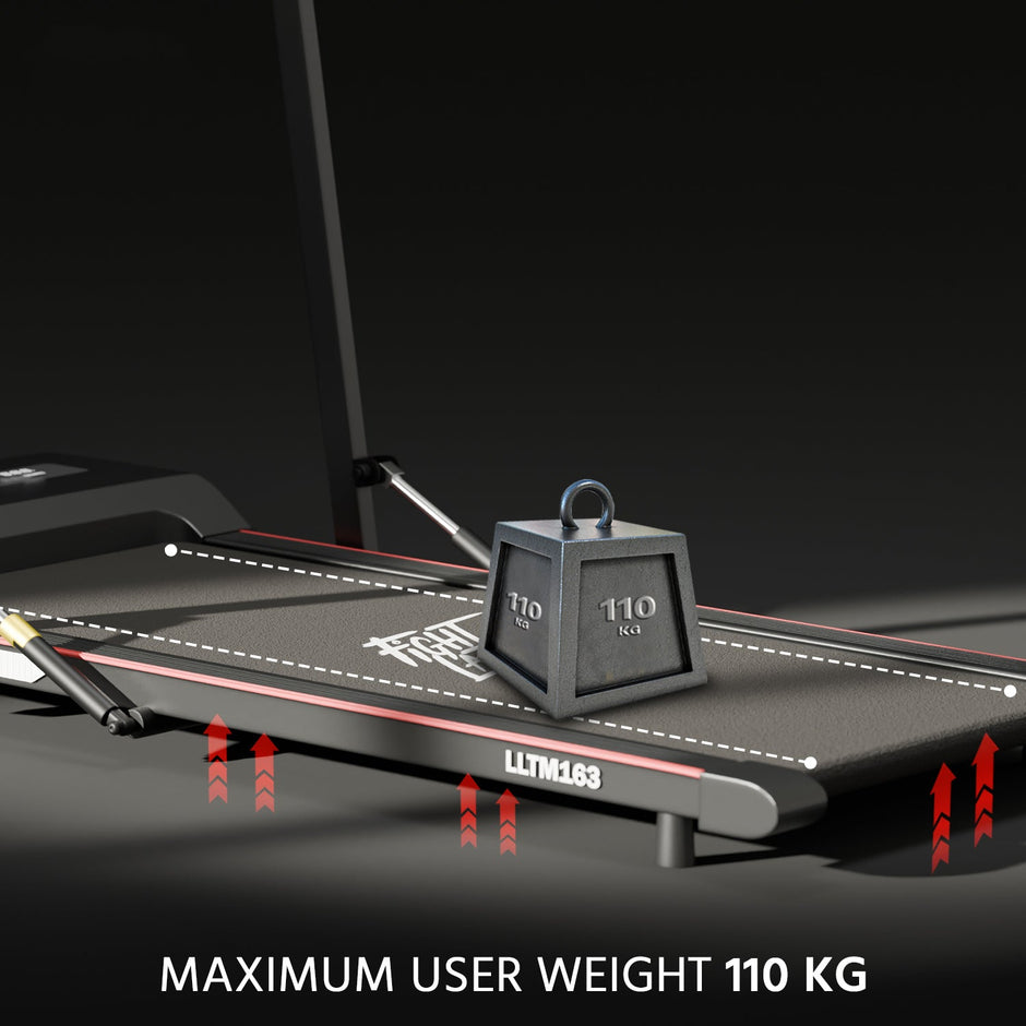 Lifelong Walking Treadmill | Foldable Design with LED Display, 2.5HP Motor
