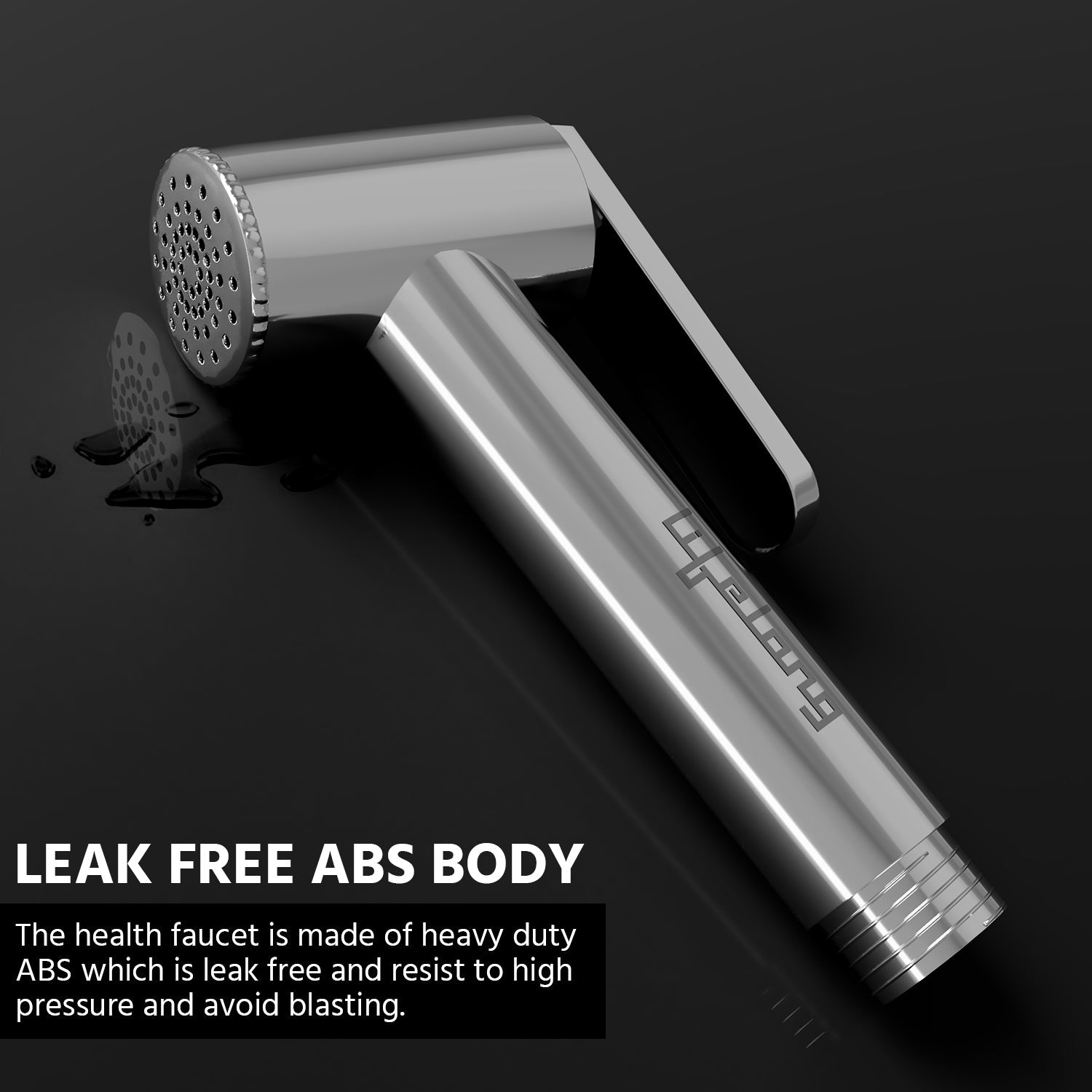 Lifelong LLBAHFH19 Health Faucet Gun, Hand Jet Bidet Spray Head in ABS with high Gloss Chrome Finish