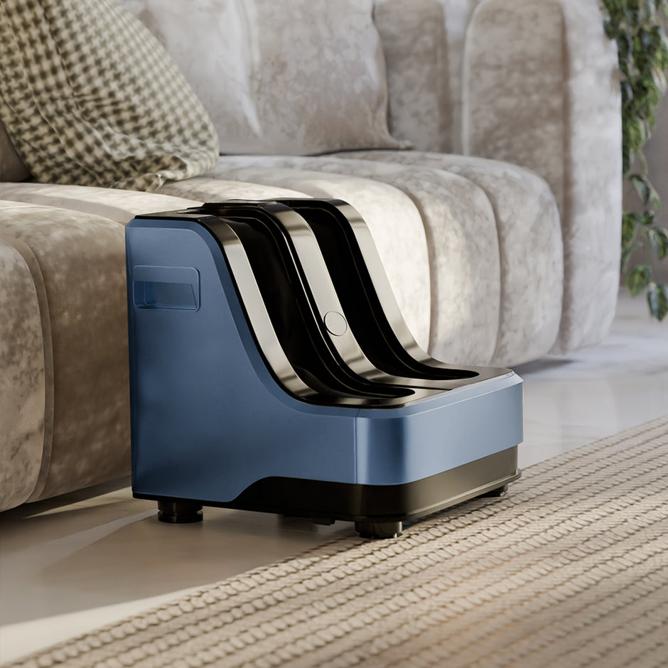 Calf, Foot and Leg Massager Machine for Home | Heat + 4 Vibration Motors - Rolling, Kneading, and Shiatsu