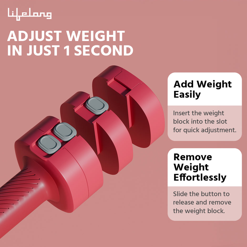Adjustable Dumbbells Set for Home Gym | 2.5kg Quick Change Weights with Anti-Slip Stainless Steel Handles