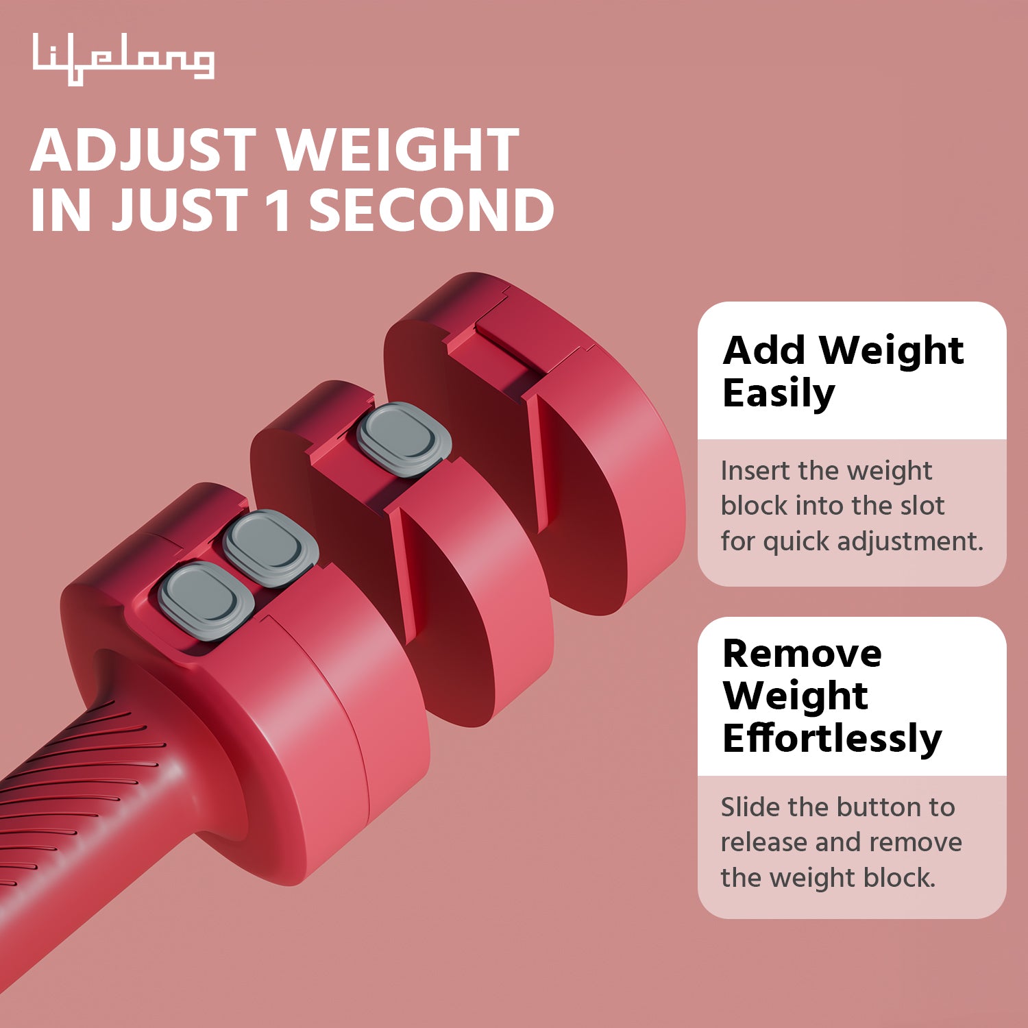 Adjustable Dumbbells Set for Home Gym | 2.5kg Quick Change Weights with Anti-Slip Stainless Steel Handles