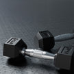 Lifelong LLHRD04 RubberÃ¢â‚¬â€˜Coated Hex Dumbbells Set - 6kg (Pair) with Hex Design & NoÃ¢â‚¬â€˜Roll Grip