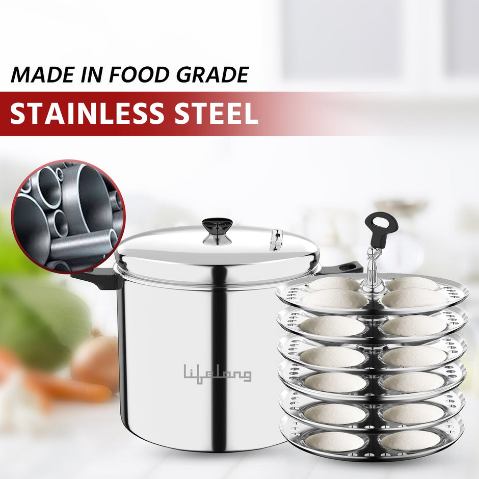 Lifelong LLIDCKR06 Idli Cooker 6 Plate