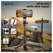 Lifelong Selfie Stick Tripod with Magsafe & Wireless Bluetooth Remote | Lightweight & Portable| Extendable Cell Phone Stand with Phone Clamp & Magnetic Ring | Ideal for iPhone & Android Mobile
