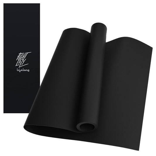 Lifelong Yoga mat for Women & Men EVA Material 4mm Black Anti Slip for Gym Workout