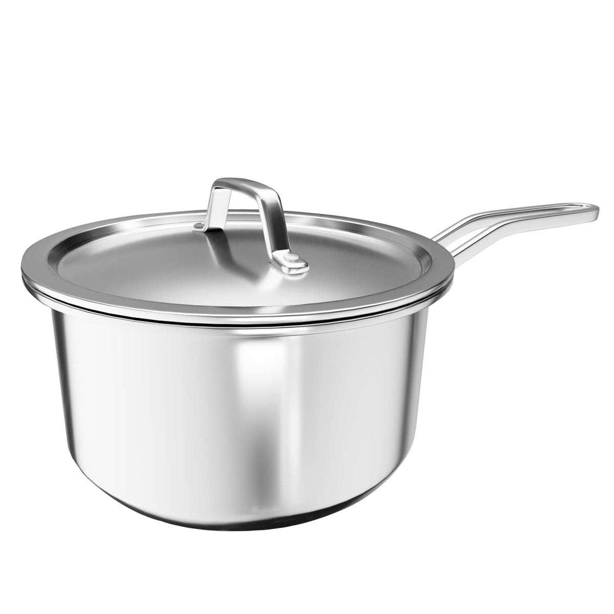 Triply Stainless Steel Sauce Pan with Lid