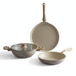 Lifelong 3 Piece Forged Cookware Set with Coomon Lid