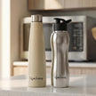 Lifelong Stainless Steel Water Bottle Combo of 2 | Durable, Leak-Proof, Rust Free | Easy-to-Clean & Odour-Free with Secure Cap | Ideal for School, Travel, Gym & Work (Beige â€“ 900ml, Silver â€“ 750ml)