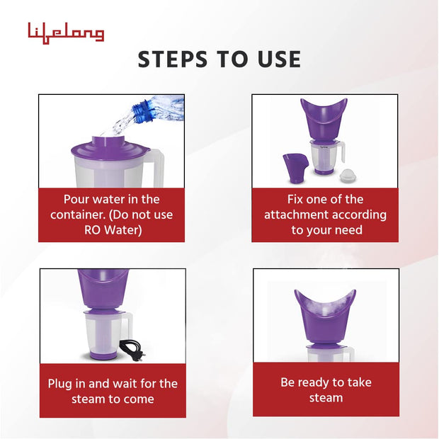 3 in 1 Plastic Steam Vaporizer Face, Nose and Cough Steamer|