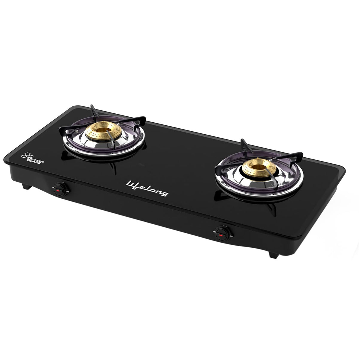 2 Burner Glass Top Gas Stove