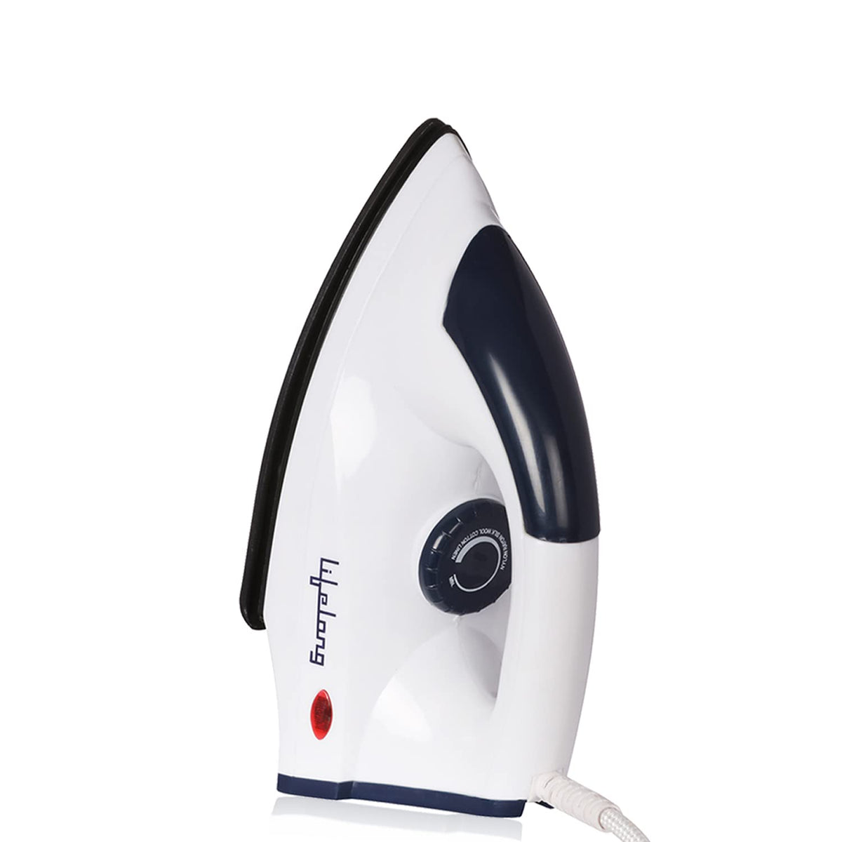 Lifelong 1000W Dry Iron | Lightweight Electric Iron with Non-Stick Soleplate, Adjustable Temperature Control & Power Indicator | Compact| 2 Year Warranty | Blue & White (LLDI30)