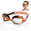 Lifelong Silicone Swimming Goggles For Kids, Boys With Adjustable Strap For Swimming, UV Protection & Anti-Fog Goggles For Girls Air Tight Swim Goggles For Kids, (Orange) Orange Kids