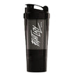 Lifelong Protein Shaker Bottle for Gym | 500 ml Bottle| 2 Storage Compartments for Pre Workout & Supplements| Steel Whisk| Leakproof | BPA-Free Shaker For Gym | Sipper Water Bottle for Adults (Black)