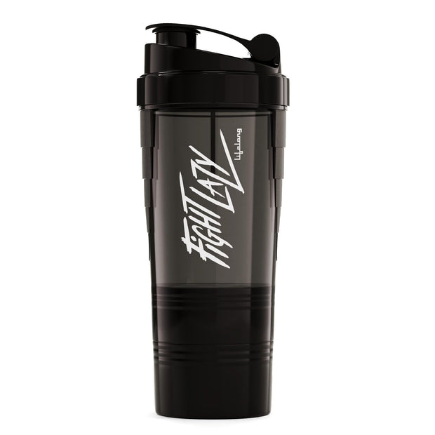 Lifelong Protein Shaker Bottle for Gym | 500 ml Bottle| 2 Storage Compartments for Pre Workout & Supplements| Steel Whisk| Leakproof | BPA-Free Shaker For Gym | Sipper Water Bottle for Adults (Black)