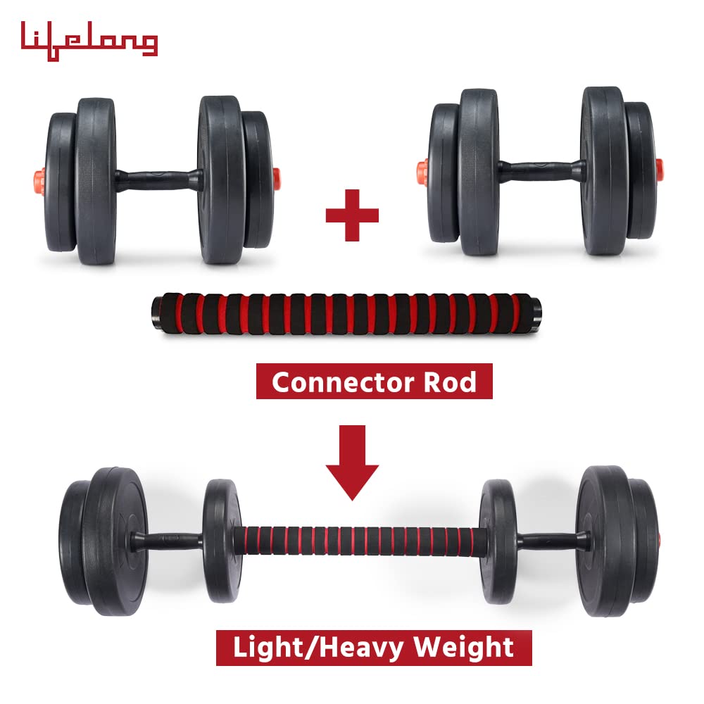 PVC Home Gym Set 10kg with Barbell & Dumbbells – Complete Workout Kit