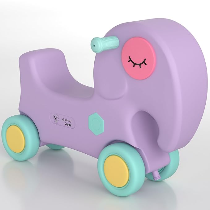 Lifelong Cuppy Elephant Ride-On Toy | Push Ride for Kids 1-3 Years