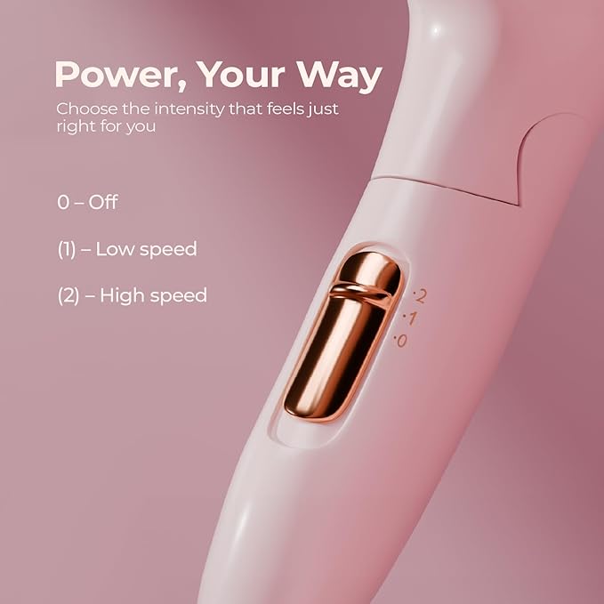 Lifelong 1200W Hair Dryer for Women & Men | Foldable & Compact Blow Dryer | 2 Heat Settings | Travel-Friendly Portable Hair Dryer for Smooth, Frizz-Free Styling (Pink)