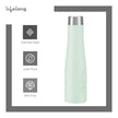 Lifelong Stainless Steel Water Bottle 900ml | Durable, Leak-Proof, Easy Grip, Rust Free, Easy-to-Clean, Odour-Free Bottle with Secure Cap for School, Travel, Gym & Work (LLBT03GL, Glacier)