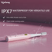 Lifelong Rechargeable Toothbrush - 5 Modes, Auto Shut-Off, 2 Heads & 500mAh Battery (Pink)