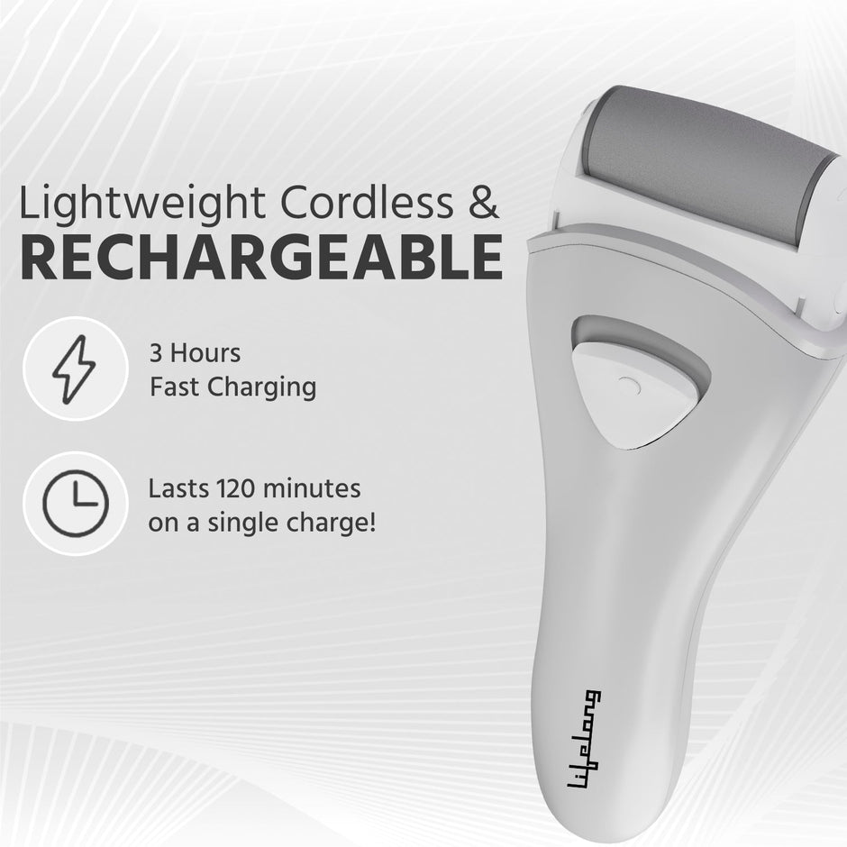 Lifelong LLPCW208 Callus Remover Foot Scrubber (Grey)