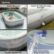 10FT Inflatable Family Swimming Pool-Heavy-Duty PVC, Quick Inflation, Leak-Proof Design, Spacious for Kids, Adults & Pets, Outdoor Backyard Summer Fun