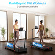Lifelong 4 HP MotorizedTreadmill for Home|2-Level Manual Incline |Speed 1-10 km/h |LED Display|12 Workout Programs |100 kg Capacity |Gym Equipment for Home Workout| Foldable Handle| iPad & Phone Stand