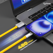 Lifelong Electronics 66W PD USB Type A to Type C Fast Charging Cable | High Speed Transfer Data Cable | Aluminum Alloy, Strong PVC & Tangle Free | iPhone 16/15/14, Android, Laptop, Tablet etc | 1.25M
