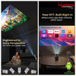 Lifelong Electronics Built-in Live TV Smart Projector | With 125+ Channels (No Subscription Required) | Android, 1080P & 4K Ultra HD Support, 720P Native | For Room & Outdoors | All OTT Apps | WiFi/BT