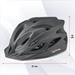 LLFAH01 Adjustable Cycling Helmet with Detachable Visor (Matte Black)