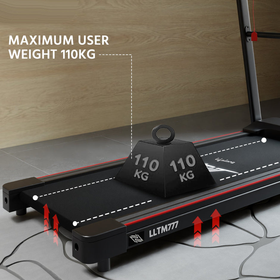 Home Treadmill with 14km/hr Speed | Bluetooth | 110kg Capacity