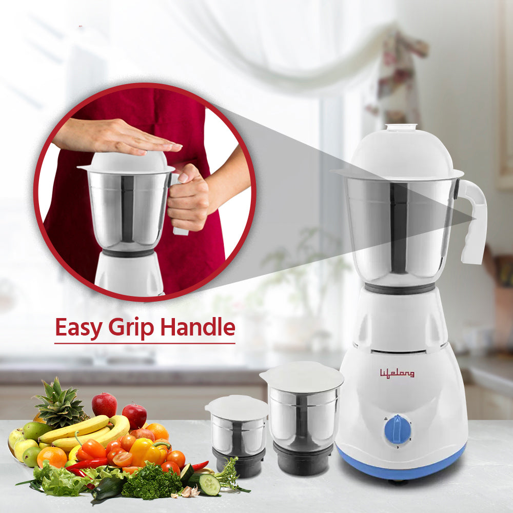 Lifelong LLMG20 500-W Mixer Grinder with 3 Jars
