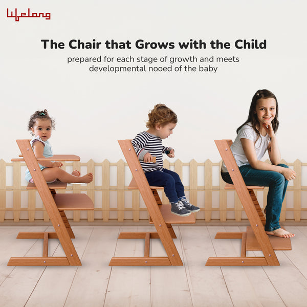 Cuppy Wooden Baby High Chair