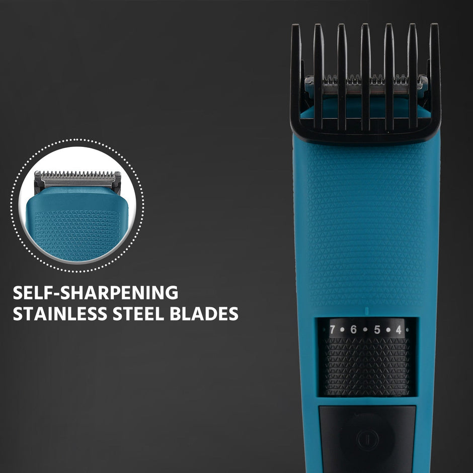 Lifelong Cordless Beard Trimmer with Adjustable Settings and Stainless Steel Blades