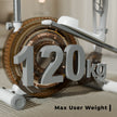 Elliptical Cross Trainer - 6 kg Flywheel, Magnetic Resistance, Touch LED Display & Tablet Holder (White)