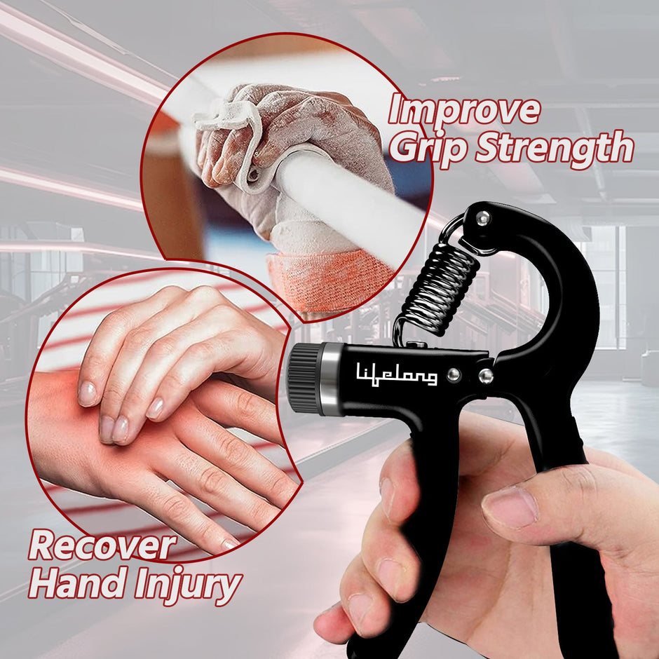 Lifelong Adjustable Hand Grip Strengthener (5-60kg) Resistance, Forearm Trainer