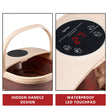 Lifelong LLM378 Foldable Foot Spa Massager Machine for Foot Care, Pain Relief, Pedicure - Brown