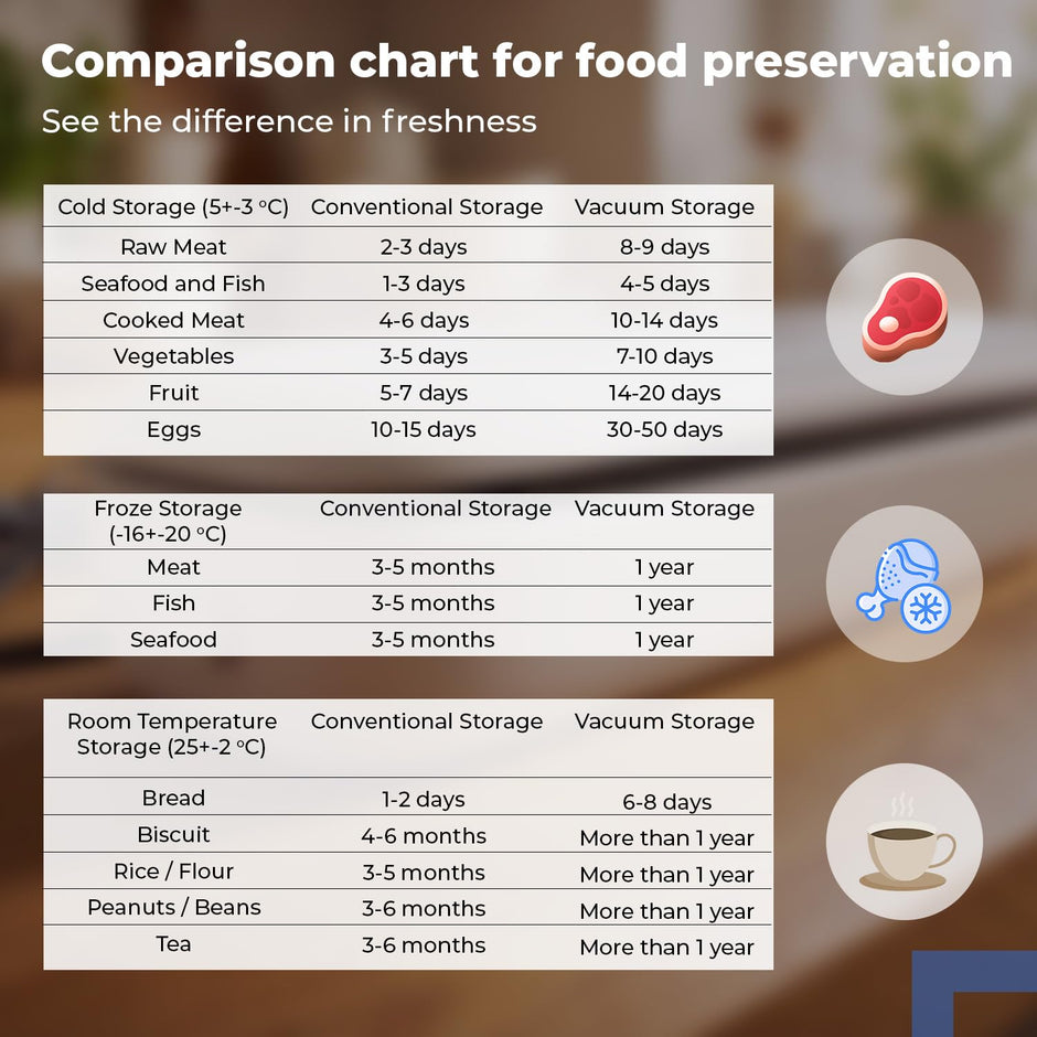 Lifelong Vacuum Sealer Machine for Dry & Wet Food Packing | Automatic Seal with Compact Design & Digital Display | Food Sealer with Vacuum Bags, One-Touch Operation & Airtight Storage Preservation