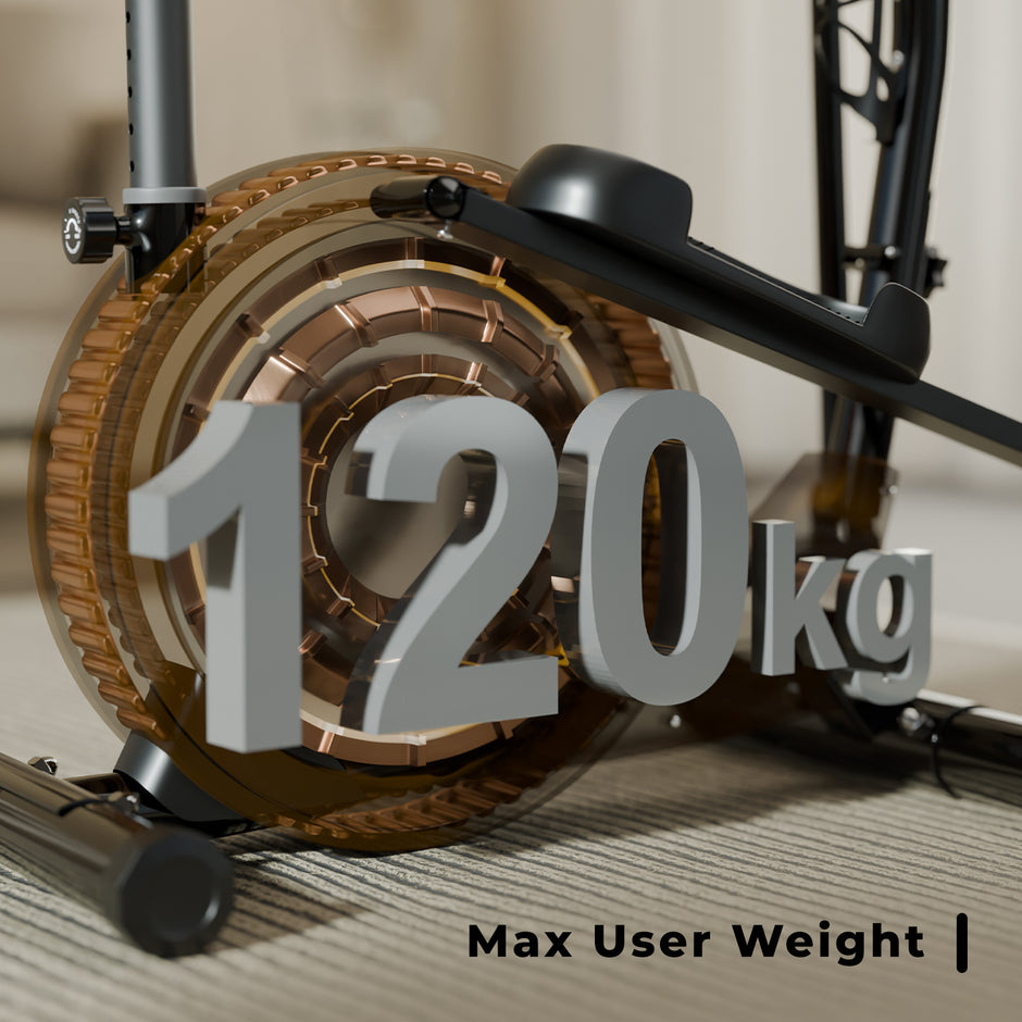 Elliptical Cross Trainer – 6 kg Flywheel, Magnetic Resistance, Touch LED Display & Tablet Holder