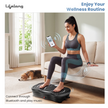 Lifelong Vibration Plate Exercise Machine with Remote & 2Bands| 120kg Load Capacity Home & Gym Full Body Workout Massager for Pain Relief, Weight Loss & Tone Muscles | 5Programs, 120Speeds, Bluetooth